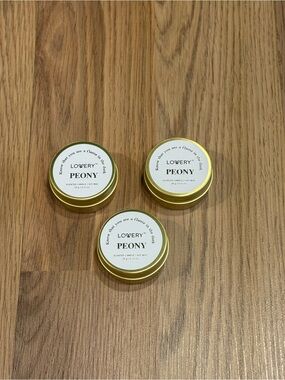 5 for $25 item 🌺 Mini Lovery Peony Scented Candles x3